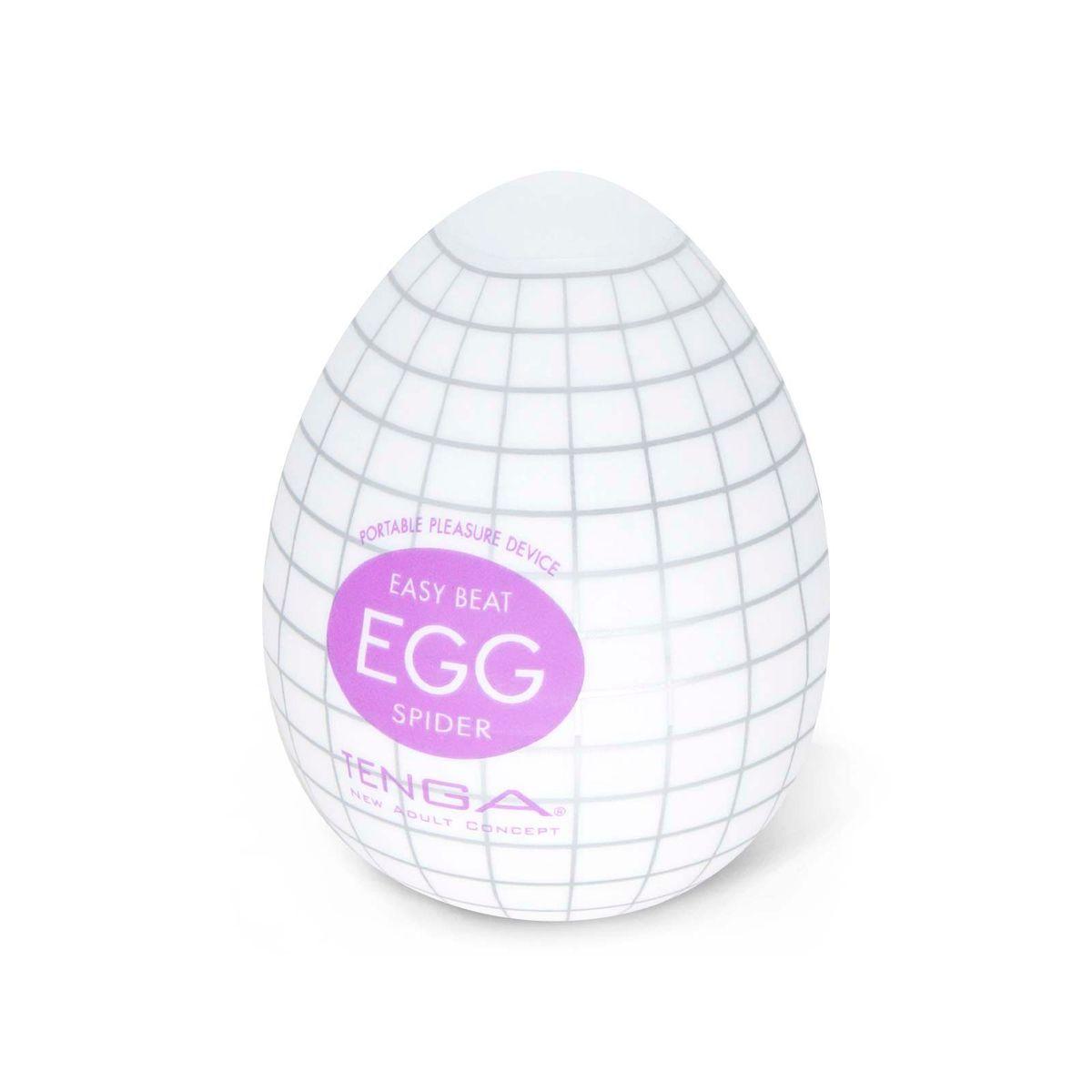 Huevo Masturbador Masculino Tenga Egg Spider Lila-0