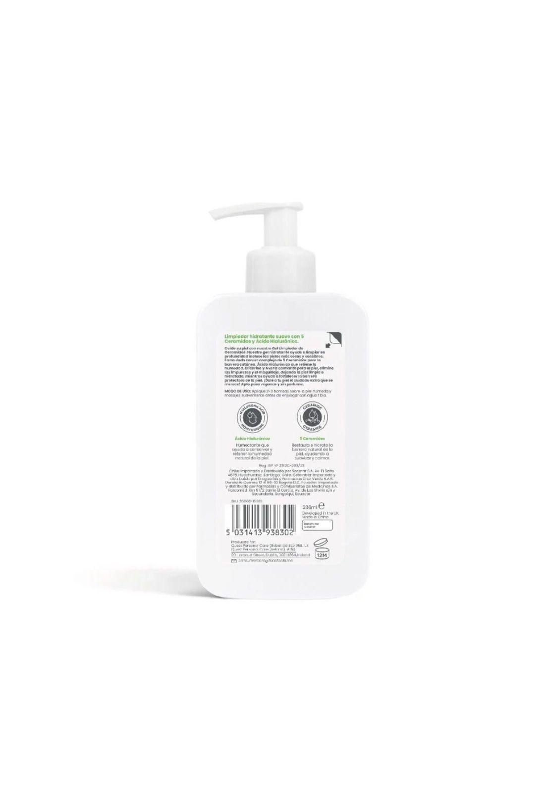 Limpiador Hidratante Suave Piel Seca a Muy Seca 236ml Ceramide-2
