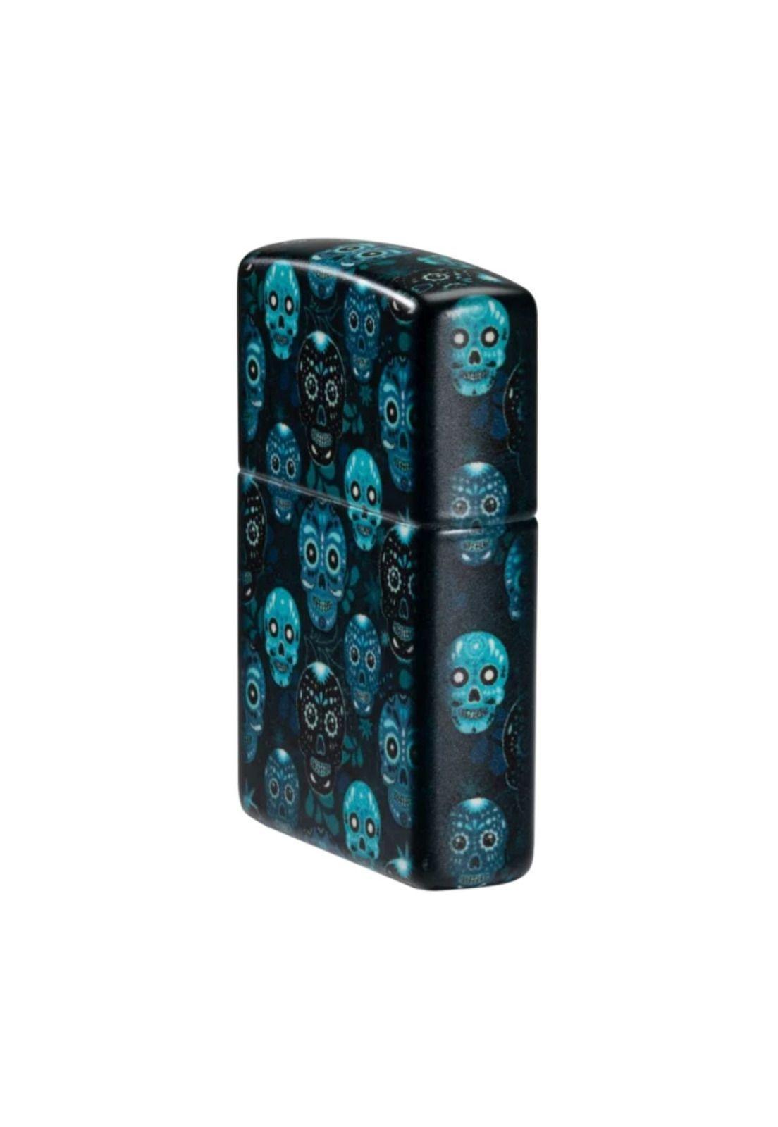 Encendedor Zippo Sugar Skulls Design Azul ZP46017-2