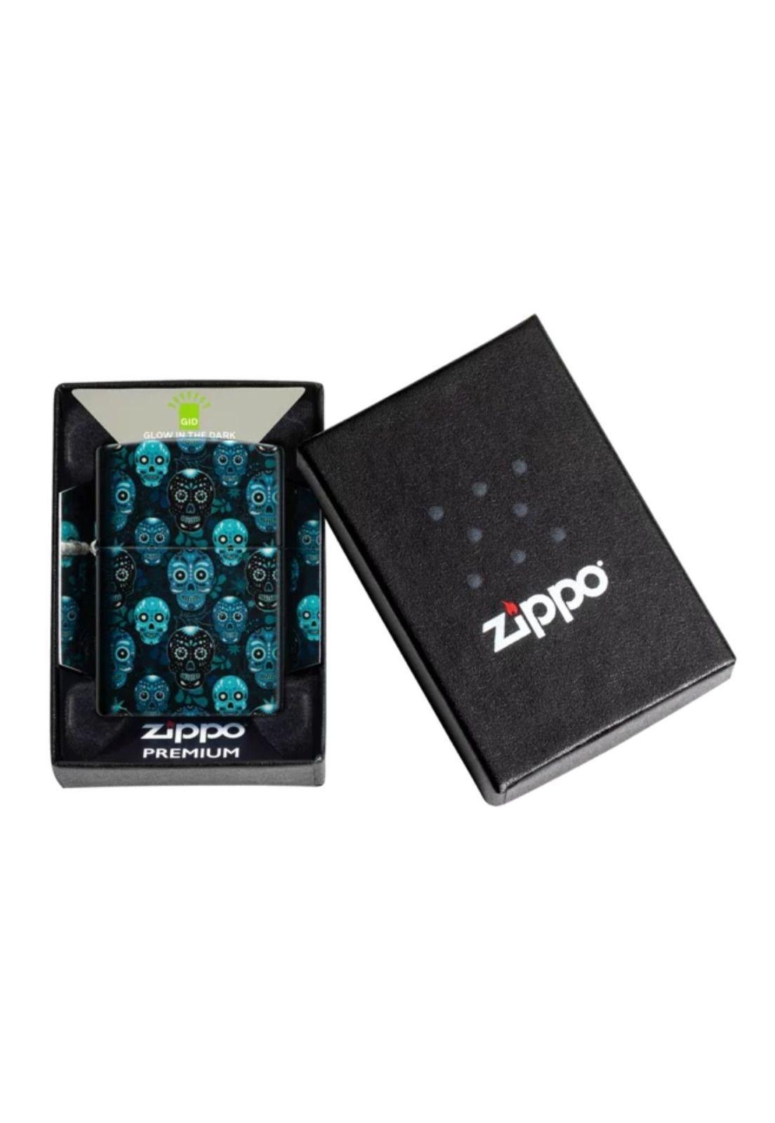 Encendedor Zippo Sugar Skulls Design Azul ZP46017-5