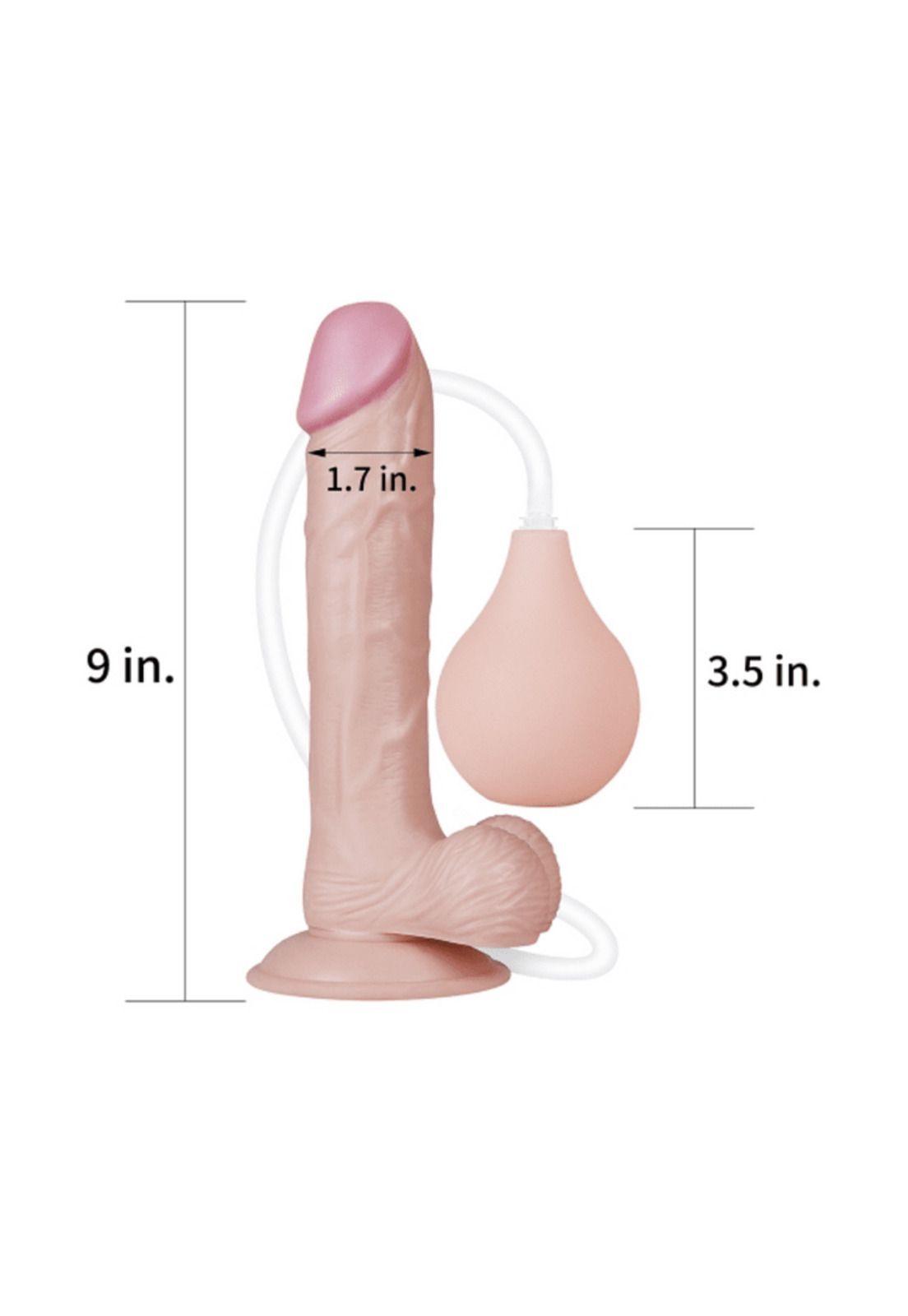 Dildo Consolador Eyaculador Squirt Extreme Negro 22cm Lovetoy-2