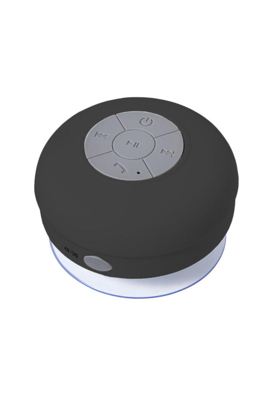 Parlante Bluetooth Impermeable Para Ducha Con Ventosa Negro-0