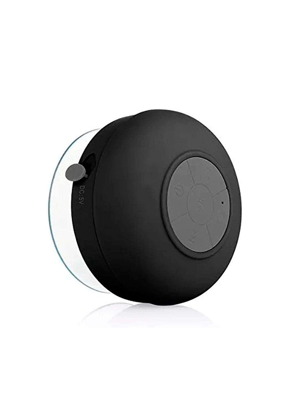 Parlante Bluetooth Impermeable Para Ducha Con Ventosa Negro-1