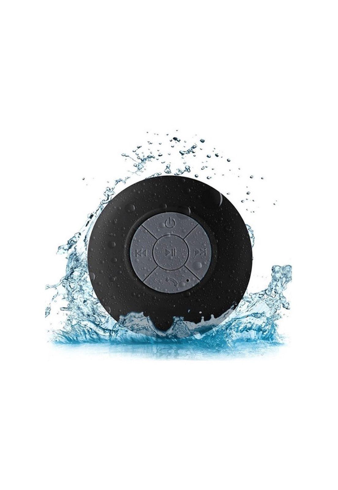 Parlante Bluetooth Impermeable Para Ducha Con Ventosa Negro-2