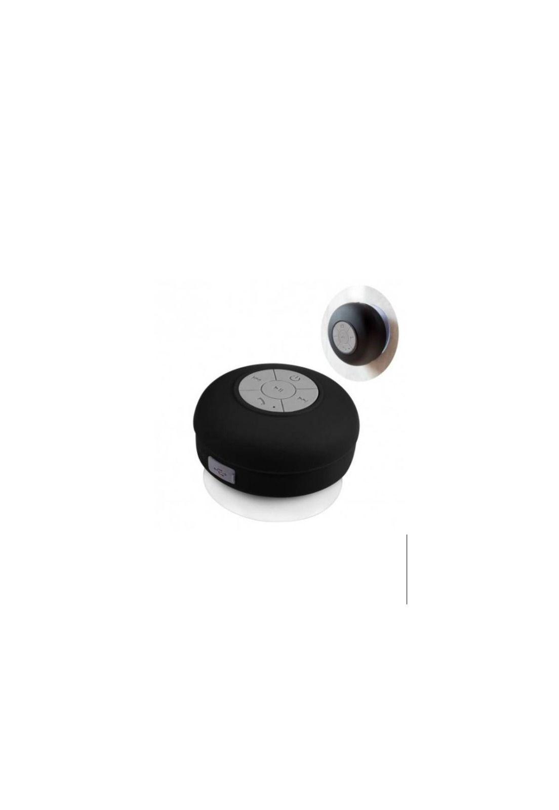Parlante Bluetooth Impermeable Para Ducha Con Ventosa Negro-4