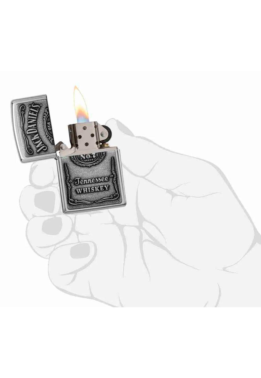 Encendedor Zippo Jack Daniel's Design Plateado Zp250jd.427-3