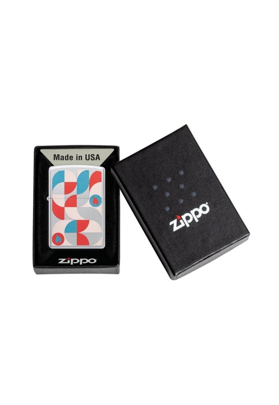 Encendedor Zippo Geometric Design Plateado ZP48712-4