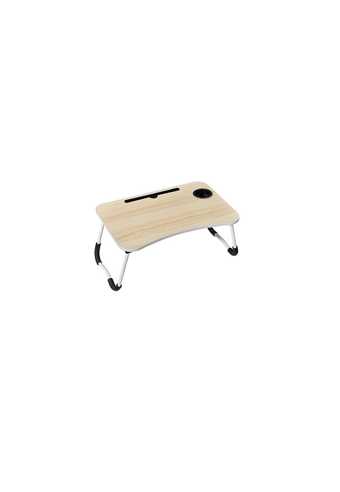 Mesa De Cama Plegable Para Notebook Portavaso Cafe Claro-0