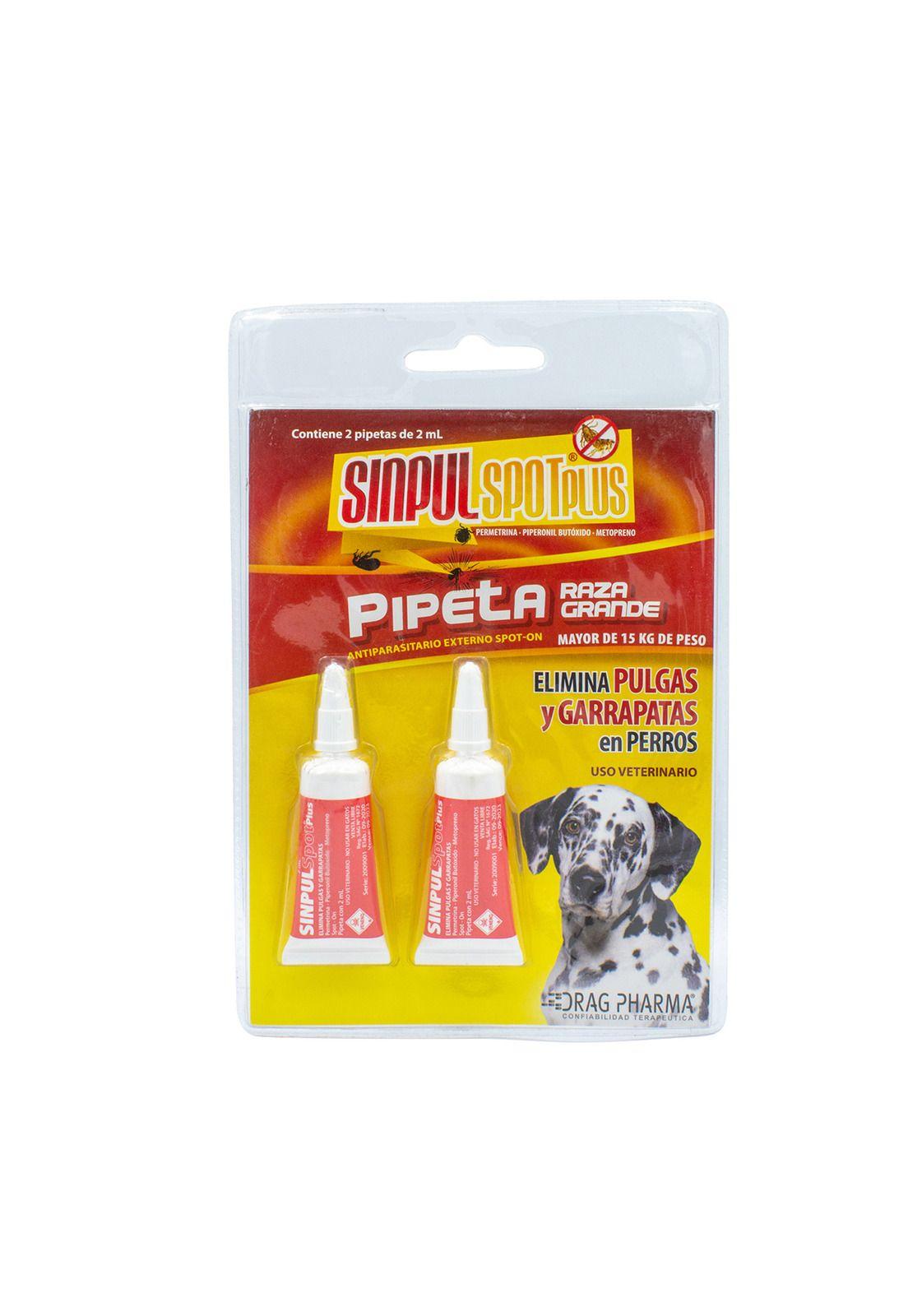 Pipeta Antigarrapata Sinpul Spot Plus Raza Grande 2ml 2 unid-0