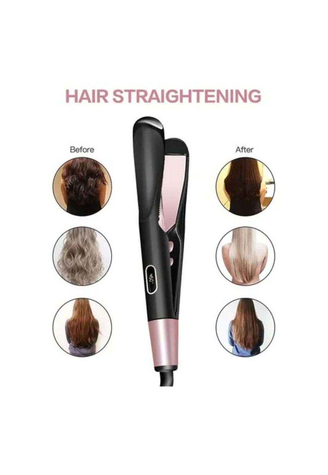 Onduladora De Pelo Plancha Rizadora Rulos Profesional 2 En 1-4
