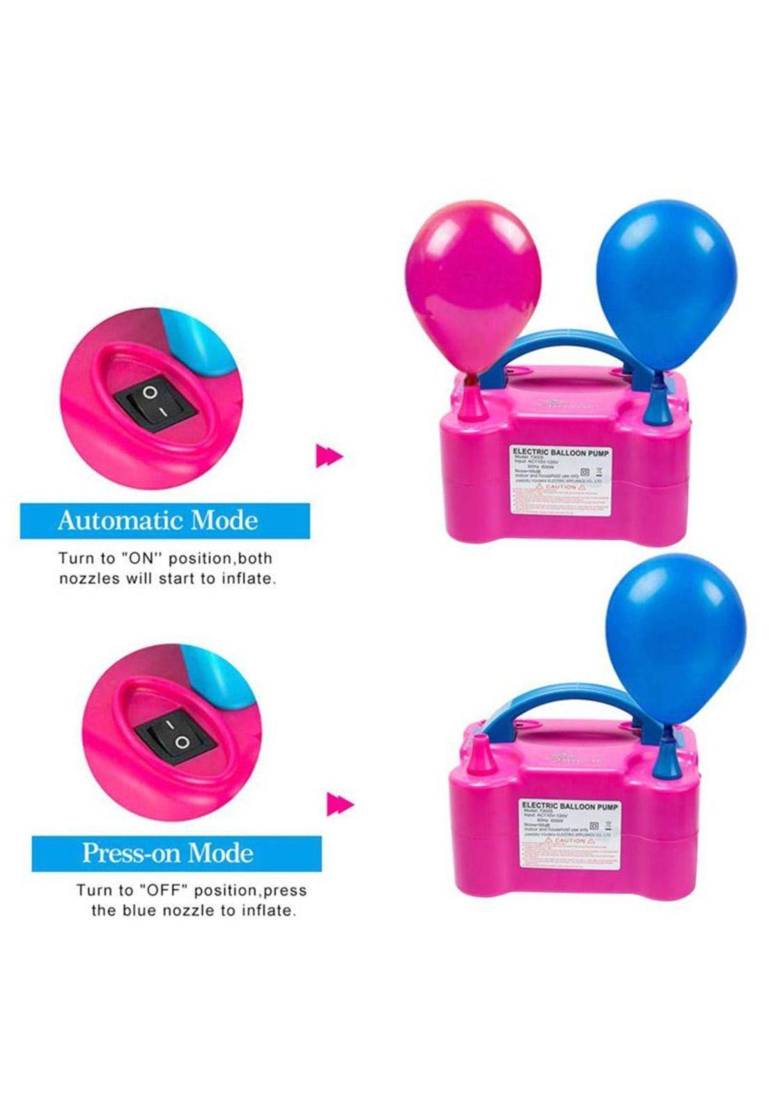 Inflador De Globos Eléctrico Con 2 Inyectores 600w-3