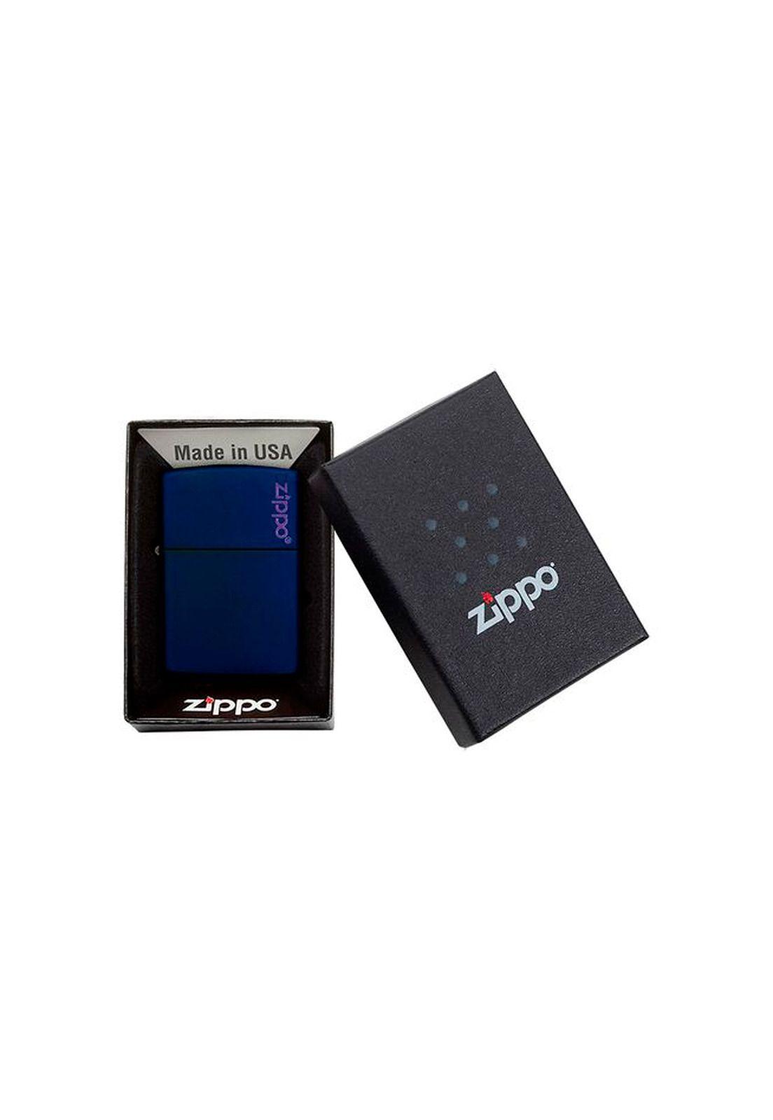 Encendedor Zippo Classic Navy Matte Logo Zp239zl-3