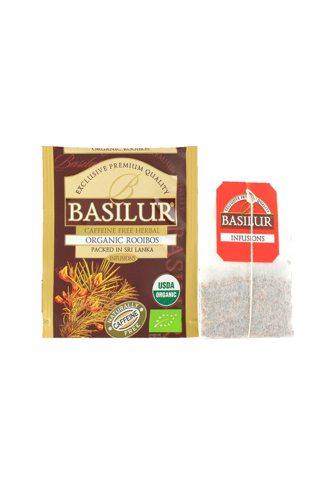 Te Basilur Organic Rooibos Sin Cafeina Caja 25 bolsas-3