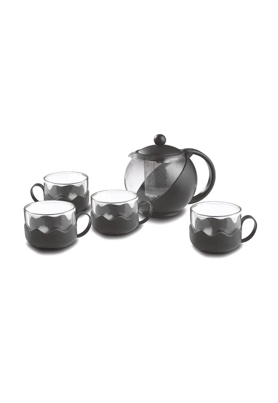 Set Tetera + 4 Tazas para Cafe y Te Volk Chef-1