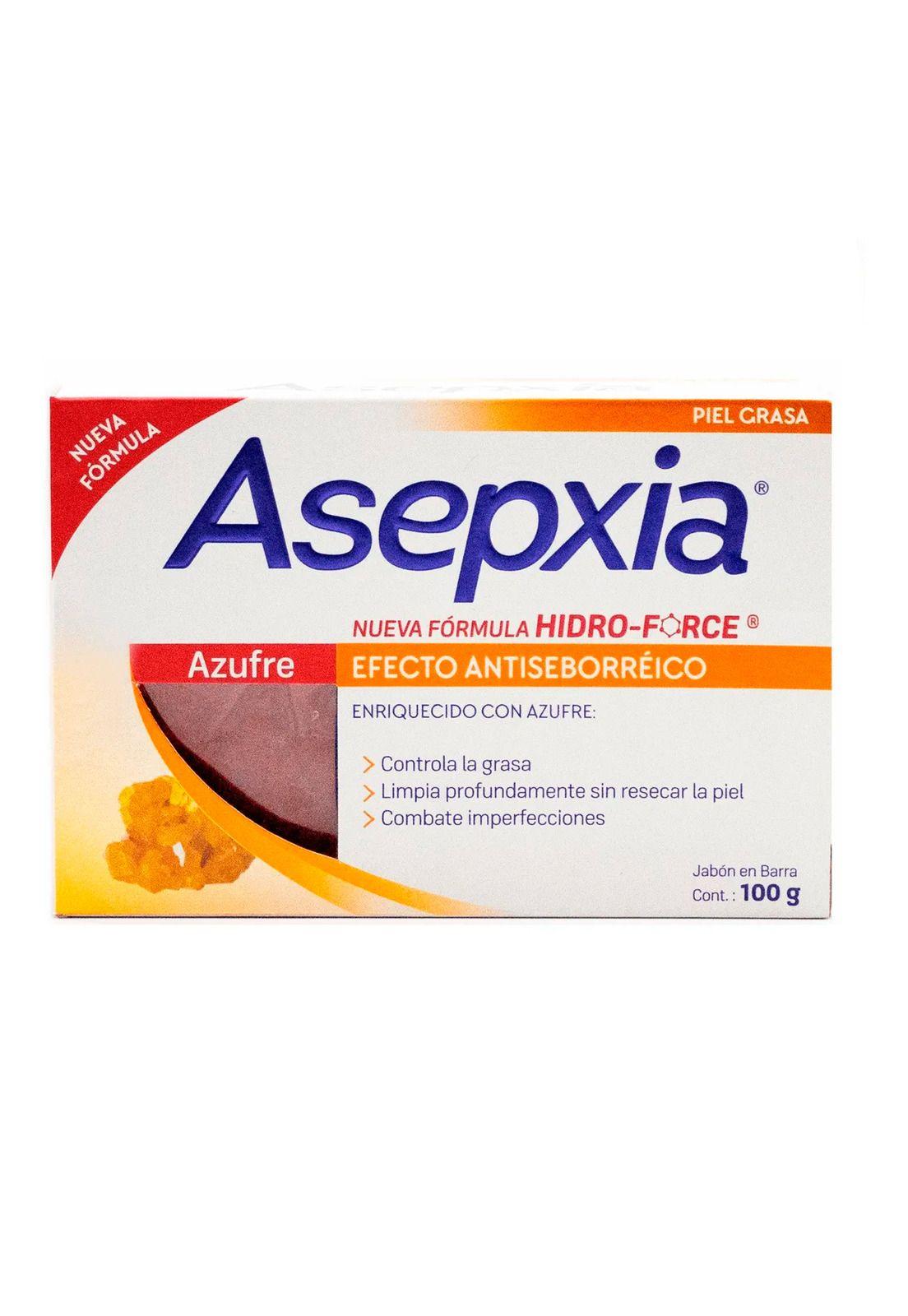 Asepxia Jabón Azufre Efecto Anti-sebo 100g-0