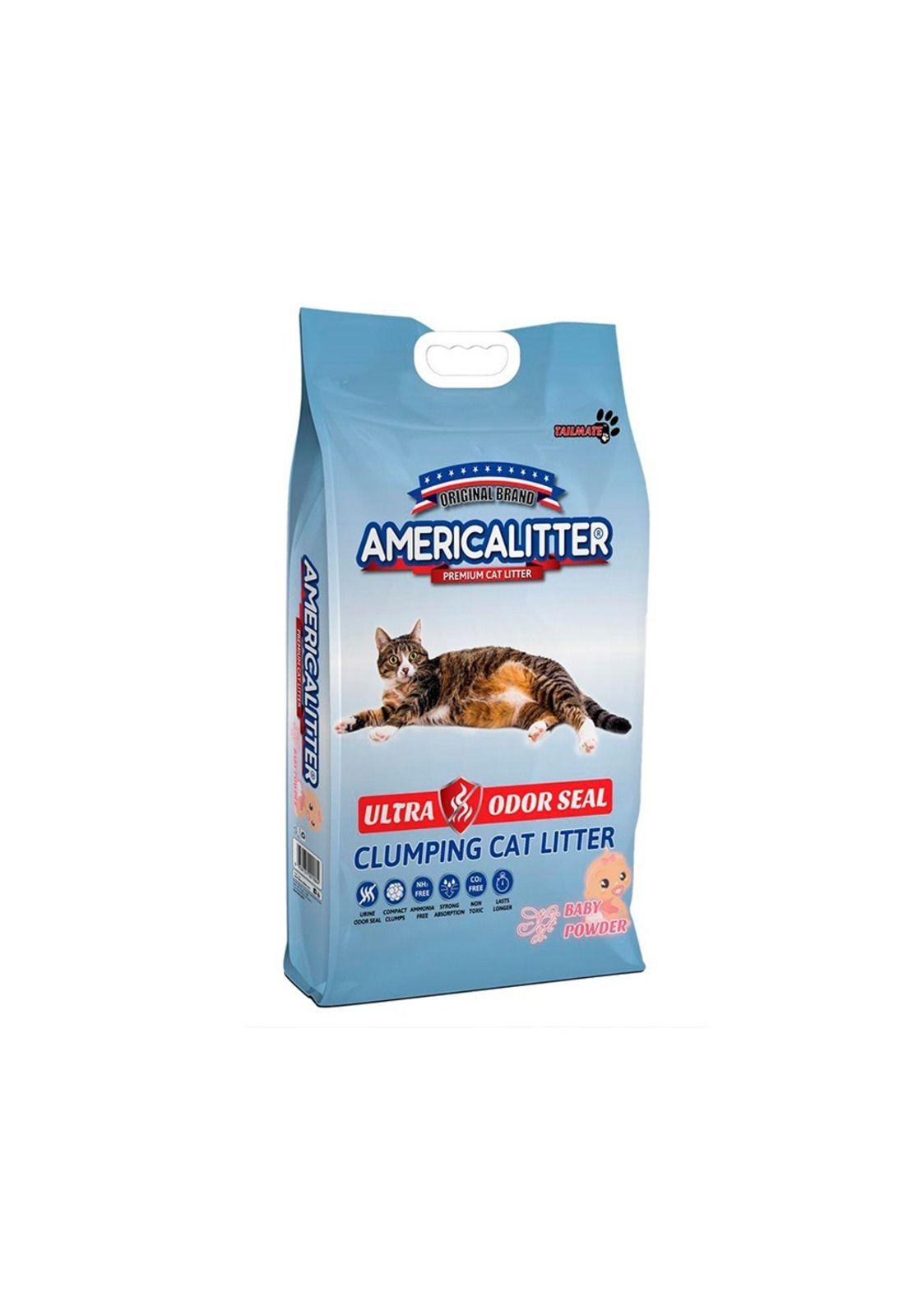 Arena Para Gatos America Litter Baby Powder Ultra Odor 7kg-0