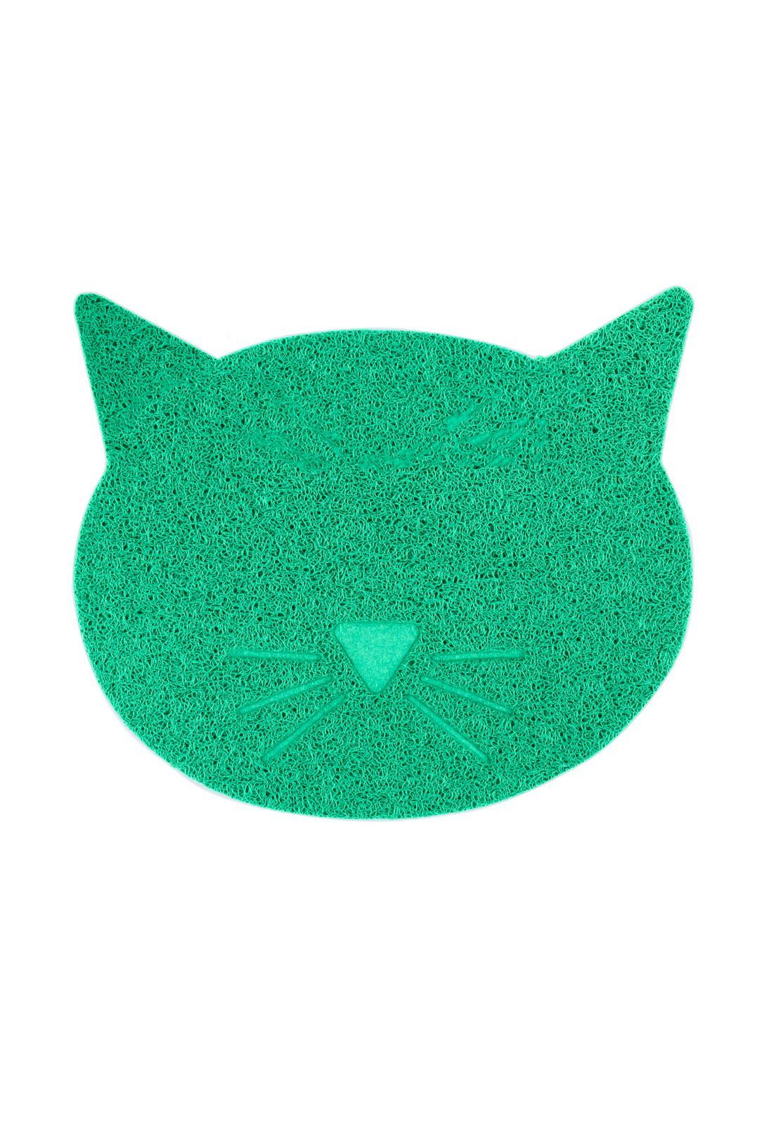 Alfombra Sanitaria Verde Comida Arenero Gato 43x34 Cms-0
