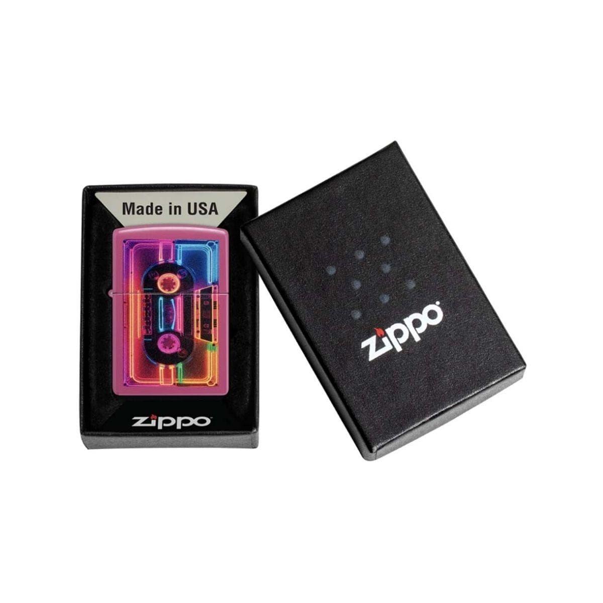 Encendedor Zippo Neon Cassette Design ZP46693-1