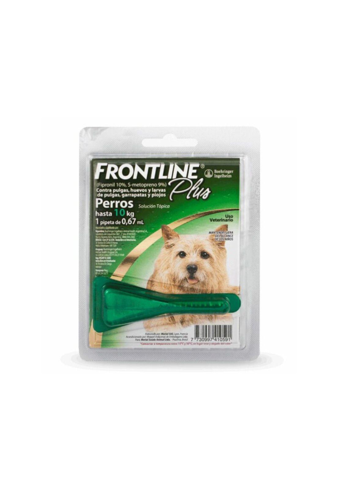 Pipeta para Perros hasta 10 kg Frontline Plus 0,67 ml-0