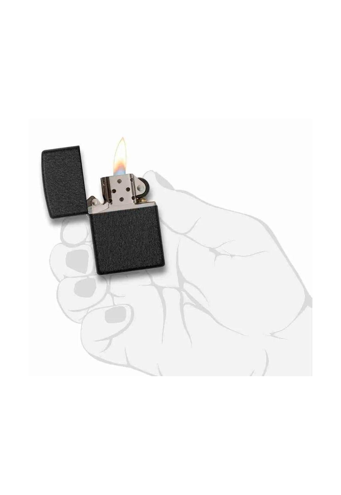 Encendedor Zippo Black Crackle Negro Zp236-3