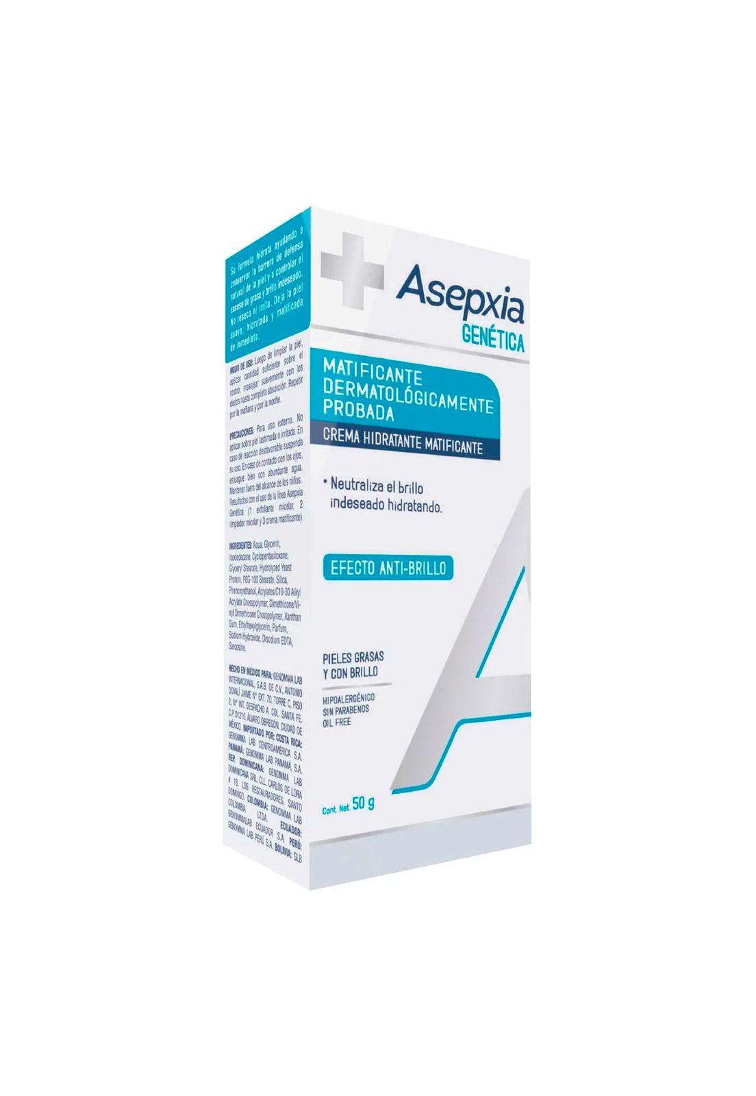 Asepxia Gen Crema Matificante Hidratante Anti Brillo 50g-2