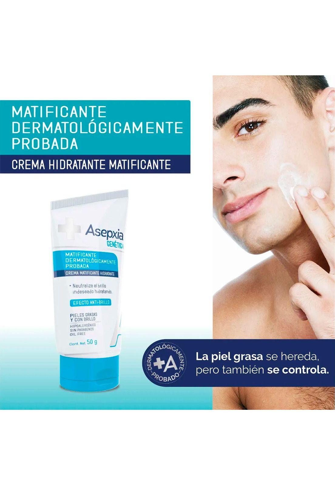 Asepxia Gen Crema Matificante Hidratante Anti Brillo 50g-5