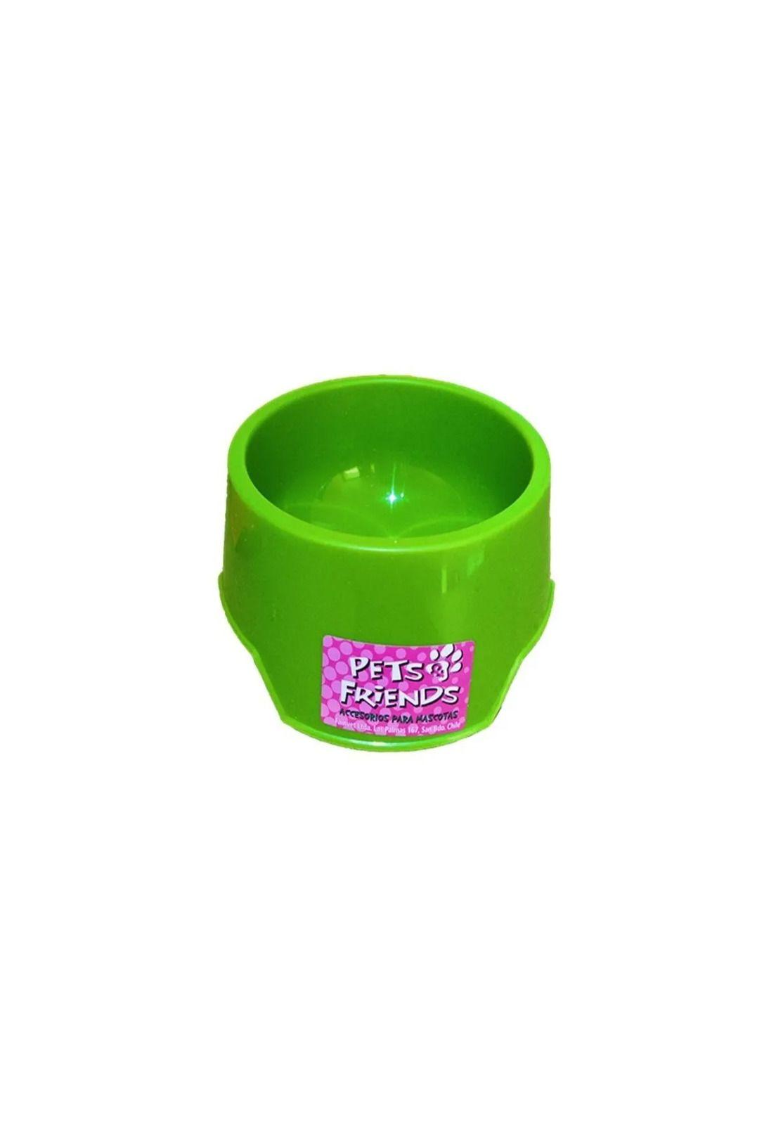Plato Plastico Para Mascotas 400ml Verde Pets And Friends-0