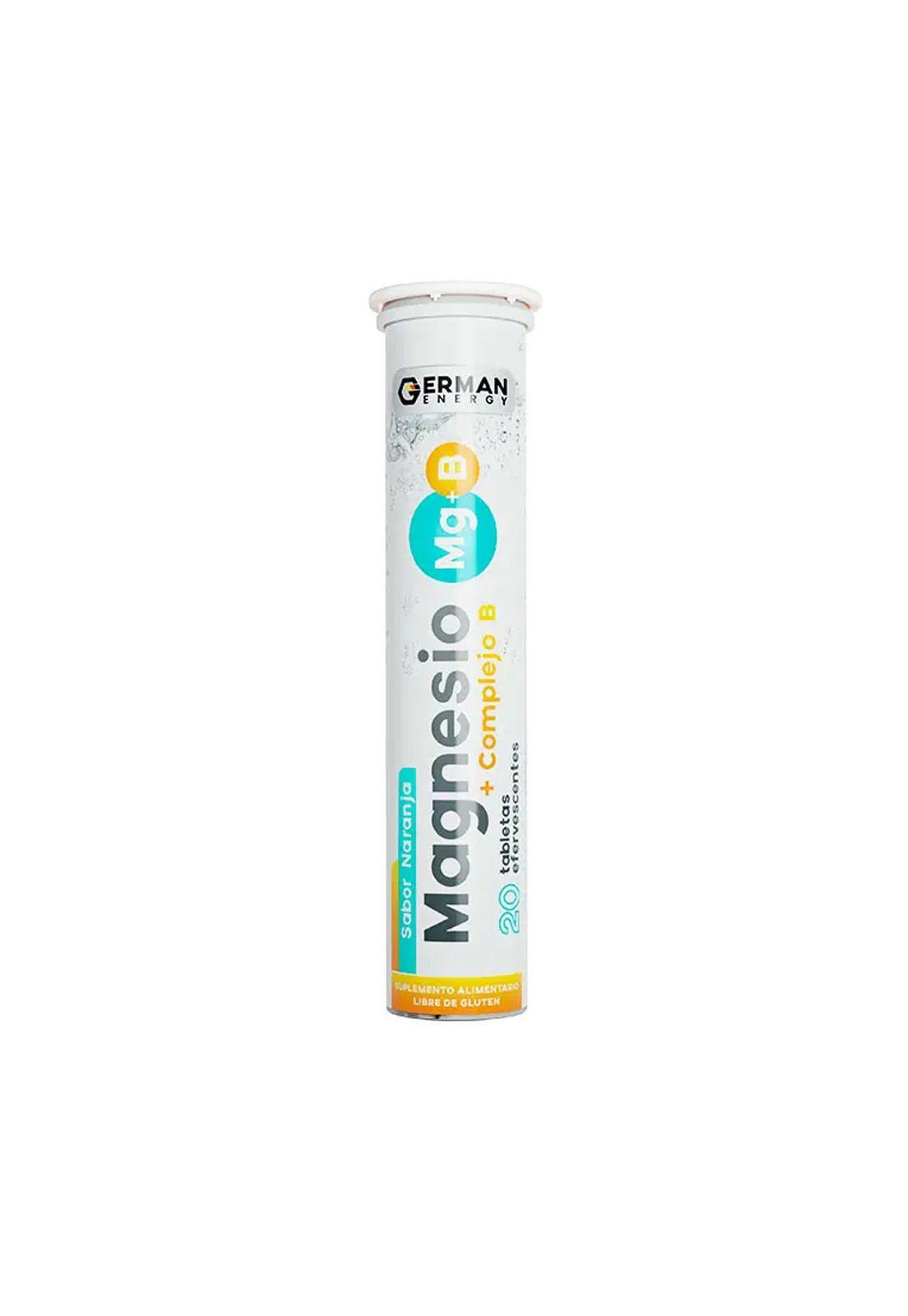 Magnesio + Complejo B 20 Tab Efervescentes German Energy-0