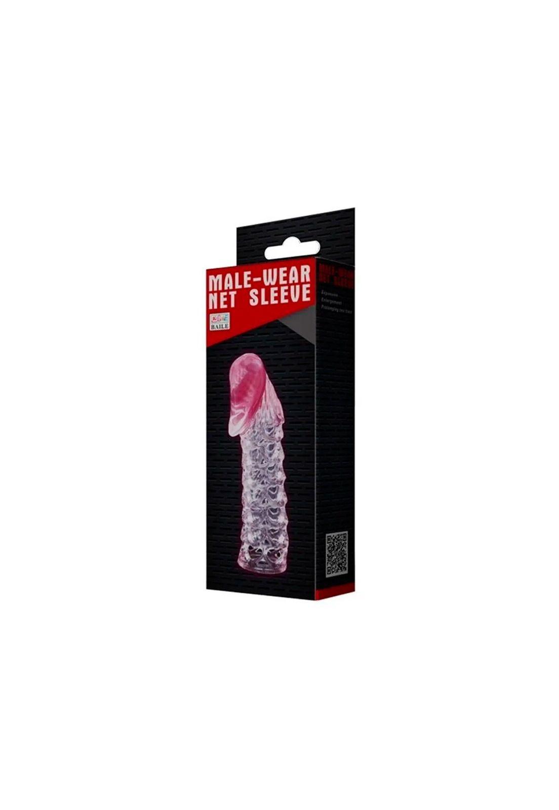 Funda Pene Texturada Net Sleeve Alarga 2,2 Cm-0