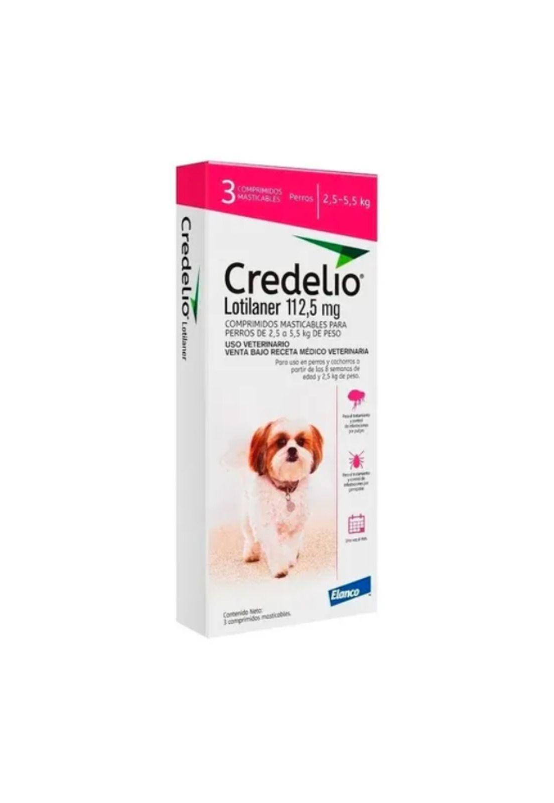 Credelio Antiparasitario Perro 2.5-5.5kg Comprimido 112.5 Mg-0