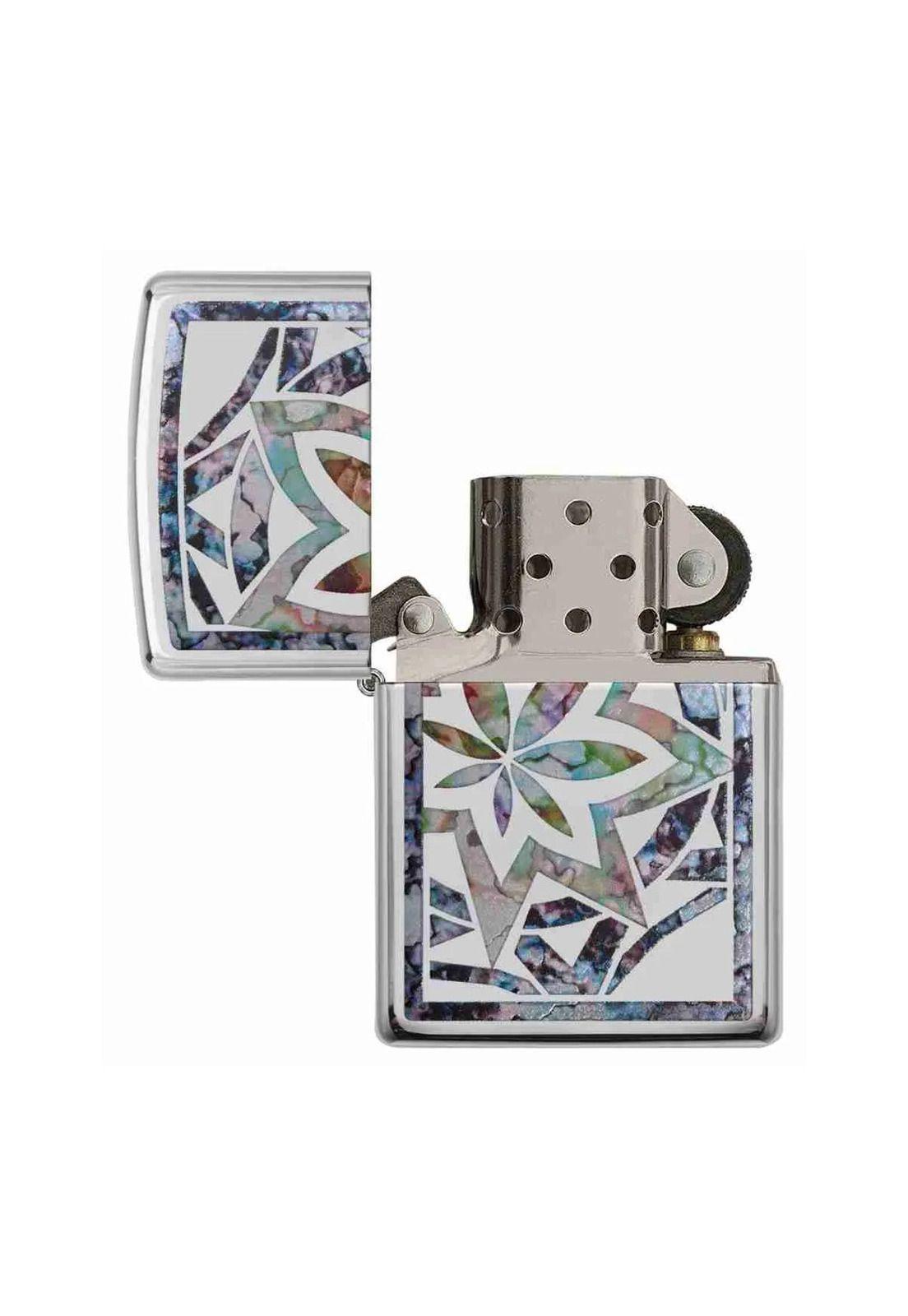 Encendedor Zippo Fusion Leaf Desing Plateado ZP29727-3