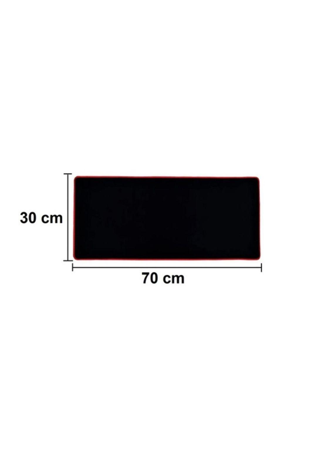 Mouse Pad Gamer K8 Negro Borde Cocido 70x30cm Antideslizante-2
