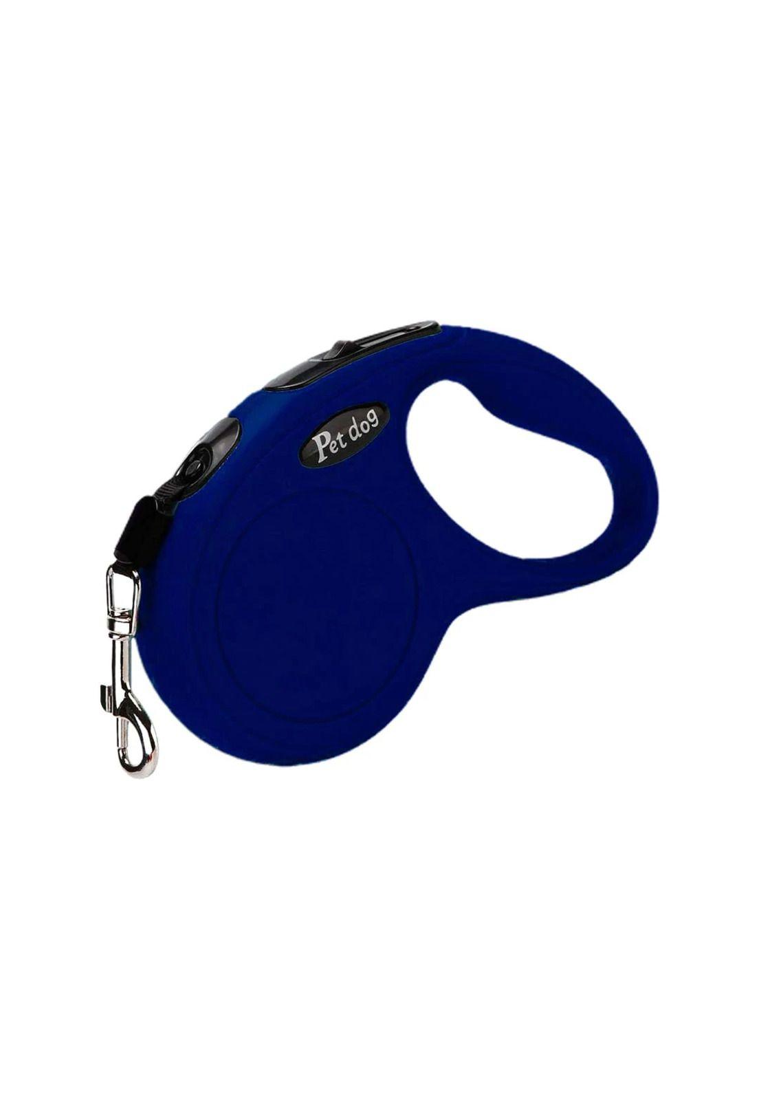 Correa Retractil Azul Paseo De Mascotas 3 Mts.-0