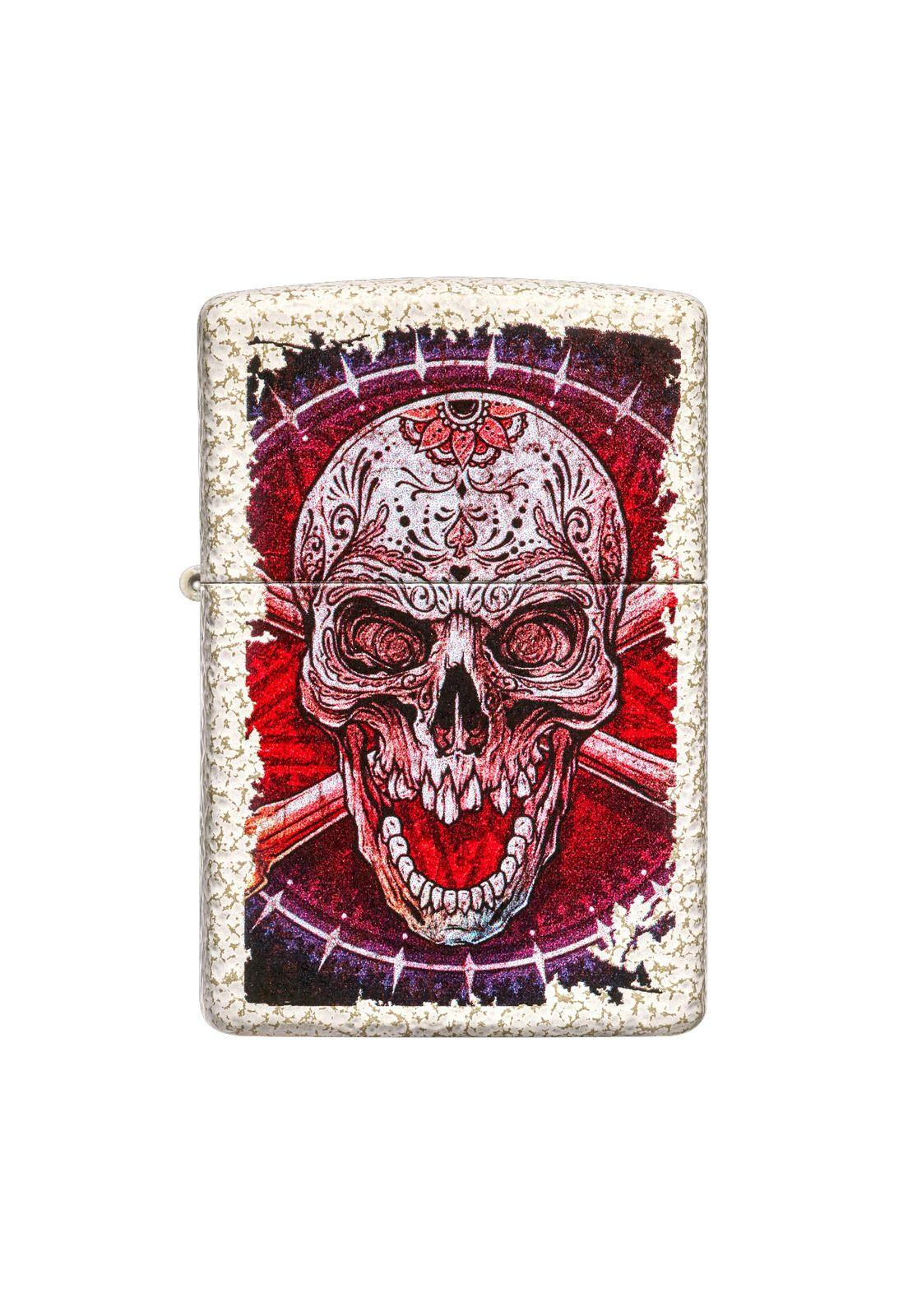 Encendedor Zippo Skull Mandala Design Blanco ZP49410-0