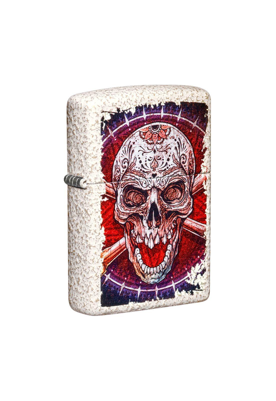 Encendedor Zippo Skull Mandala Design Blanco ZP49410-2