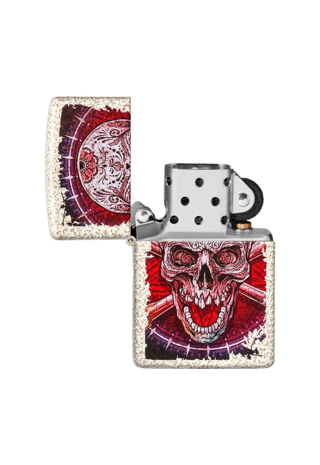 Encendedor Zippo Skull Mandala Design Blanco ZP49410-3