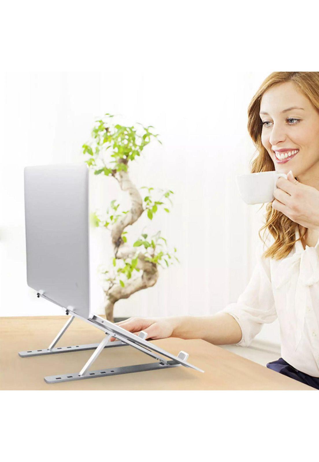 Soporte Ajustable Notebook Computador Portatil Aluminio-8