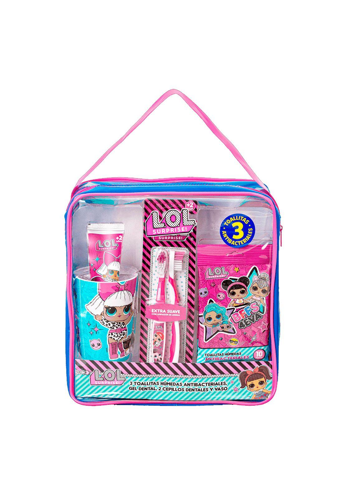 Bolso Lol Surprise Set Dental+Toallas Humedas Antibacterial-0