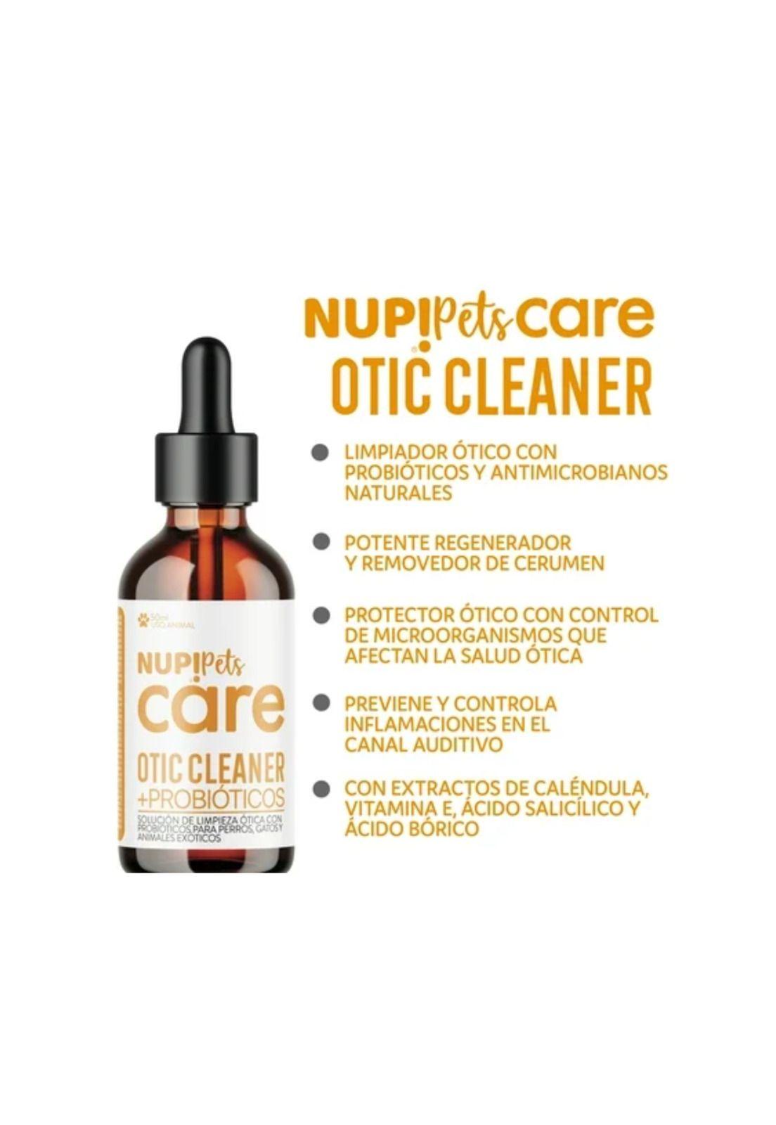 Solución Limpiadora Otic Cleaner + Probióticos 50ml Nup Pets-2