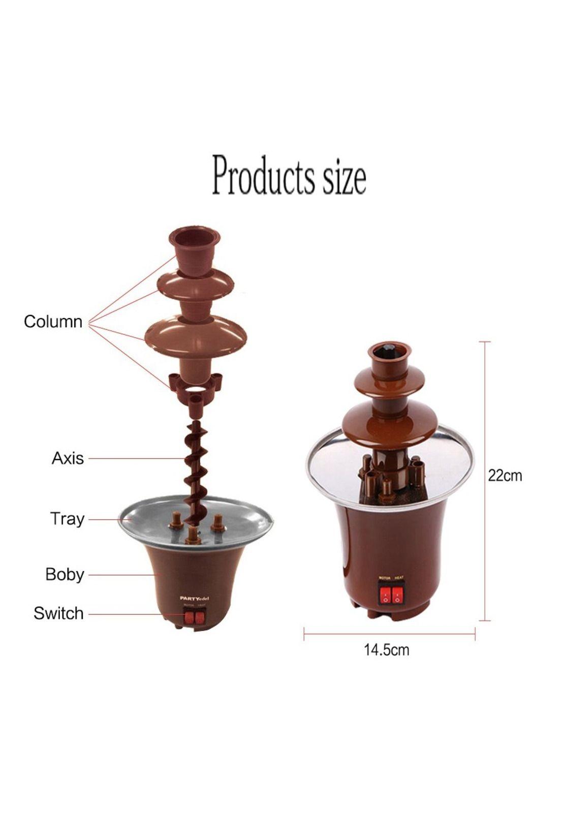 Cascada Chocolate 3 Pisos Fuente Fondue.-2