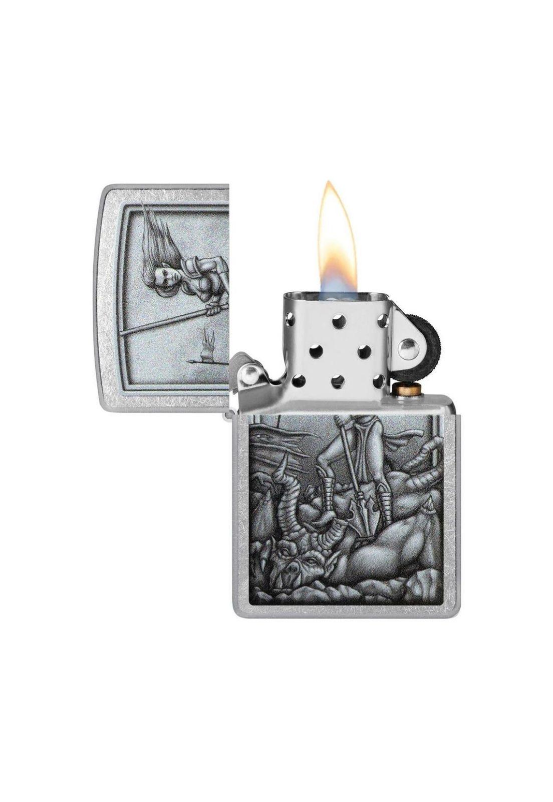 Encendedor Zippo Medieval Mythological Plateado ZP48371-1