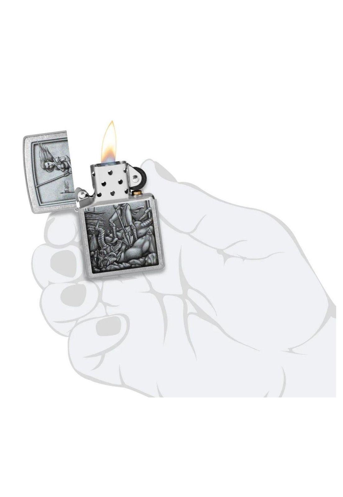 Encendedor Zippo Medieval Mythological Plateado ZP48371-4