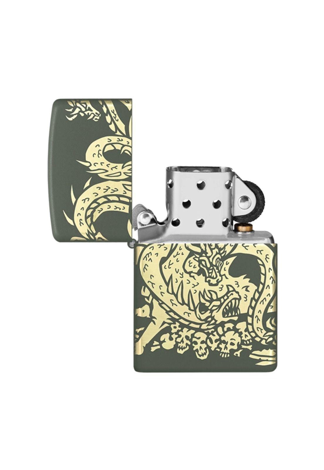 Encendedor Zippo Dragon Design Verde ZP48907-1
