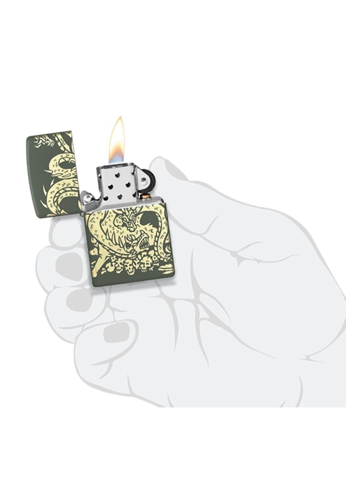 Encendedor Zippo Dragon Design Verde ZP48907-5