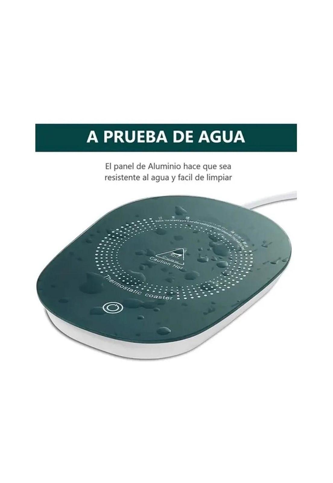 Taza Con Calentador Eléctrico Caja De Regalo Cuchara Verde-4