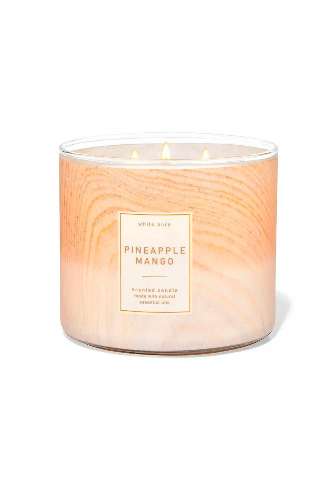 Vela Aromatica 3 mechas Pineapple Mango Bath and Body  -0