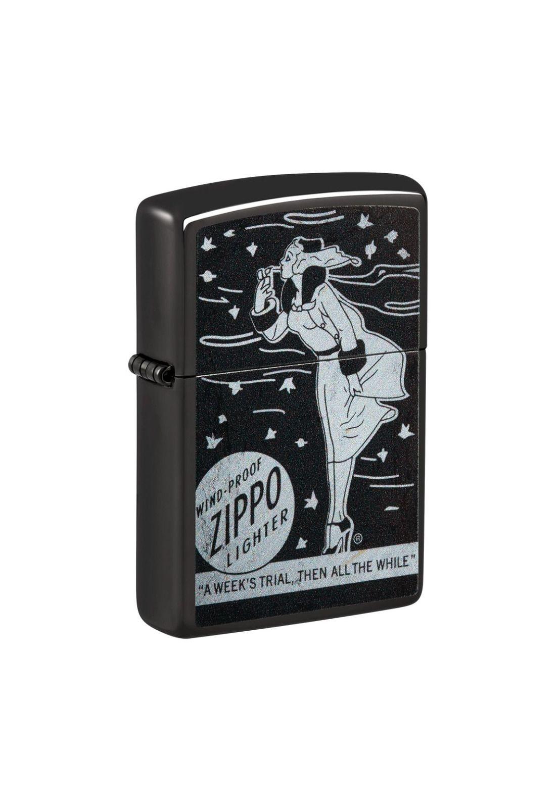 Encendedor Zippo Windproof Design Negro ZP48456-2