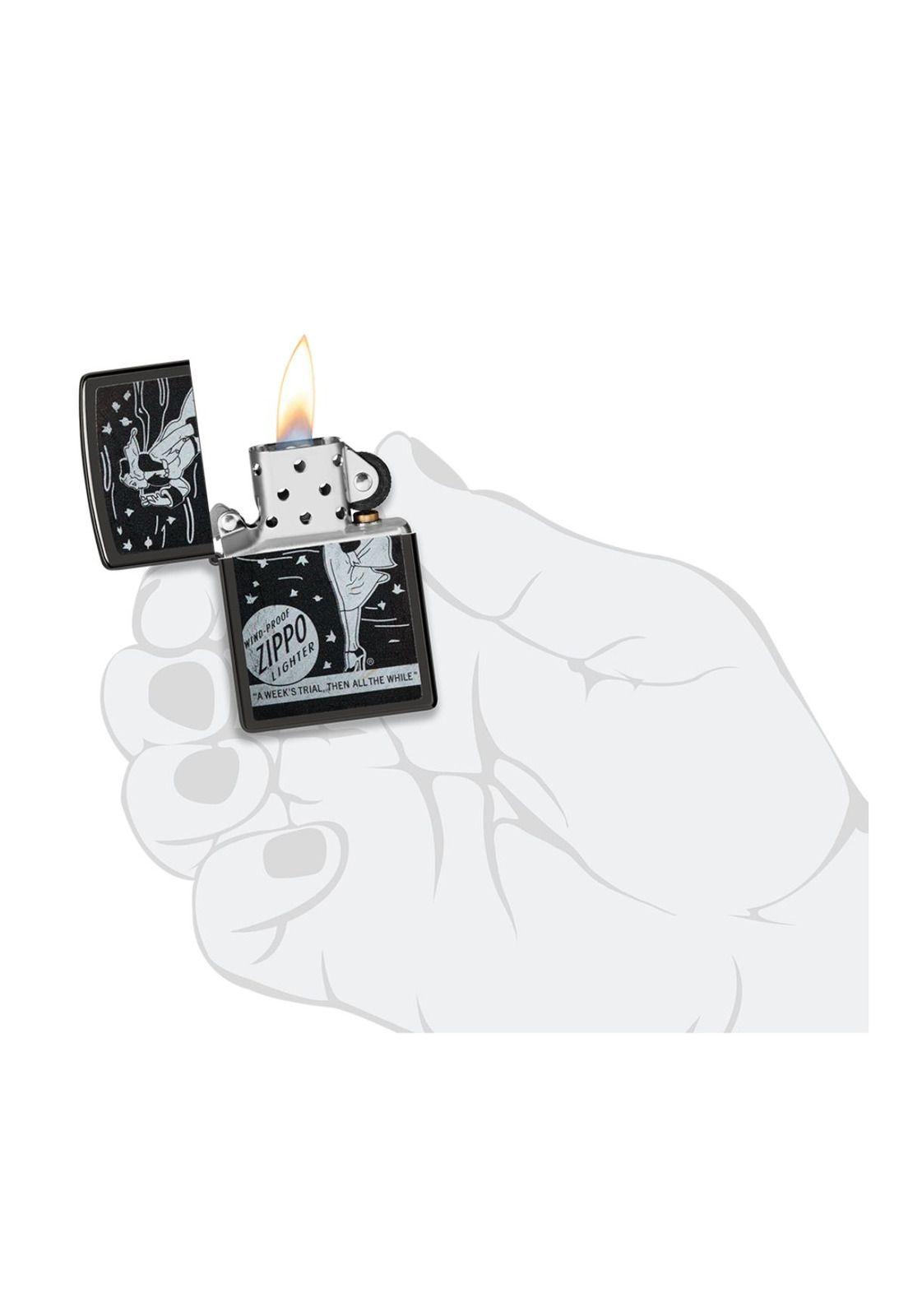 Encendedor Zippo Windproof Design Negro ZP48456-4
