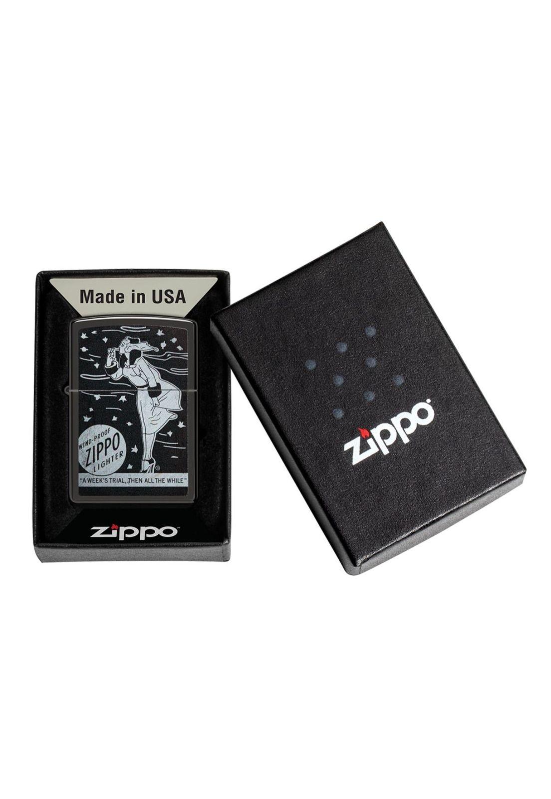 Encendedor Zippo Windproof Design Negro ZP48456-5