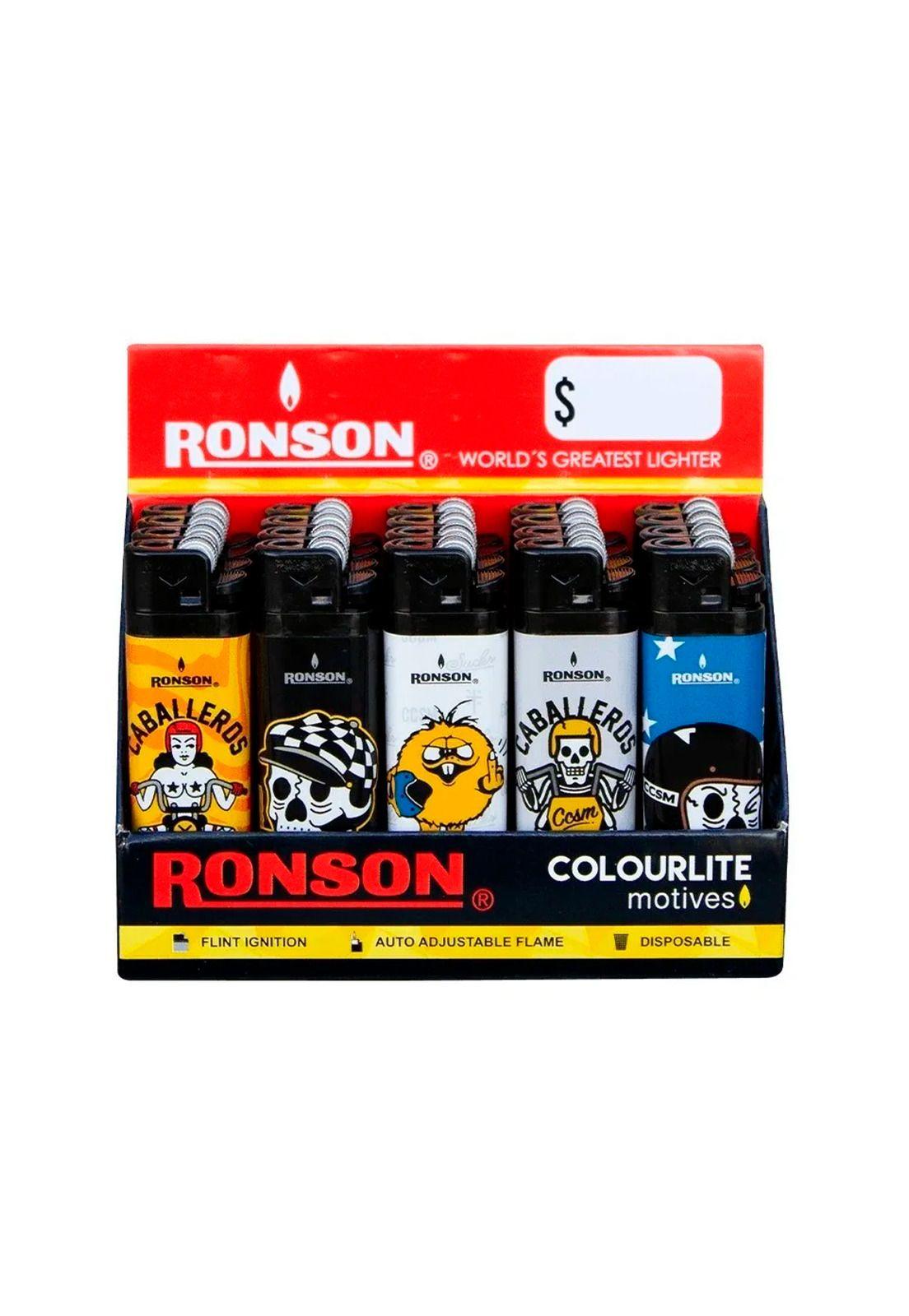 Encendedores Ronson Diseño Caballeros Caja X 20 Unidades-0